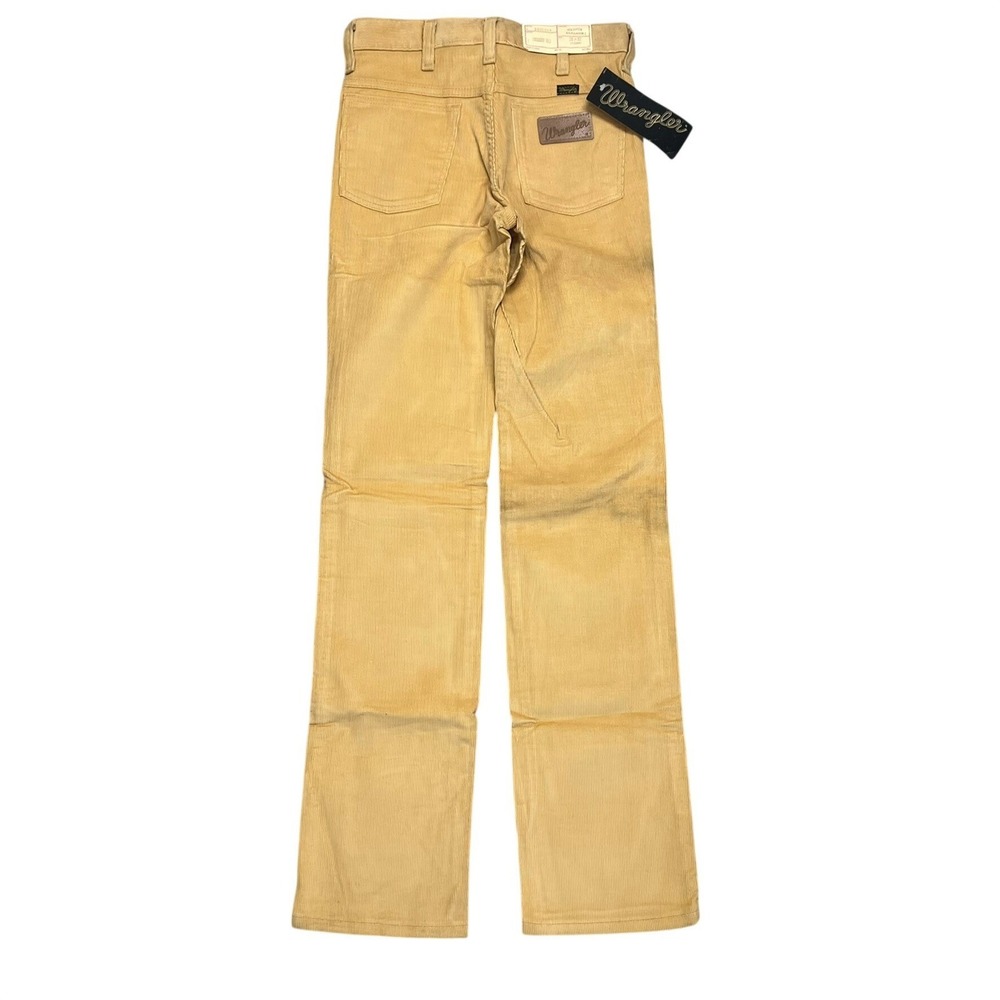 Vintage 70s Wrangler Corduroy Pants 26x32 Mustard Yellow Straight Leg Made N USA